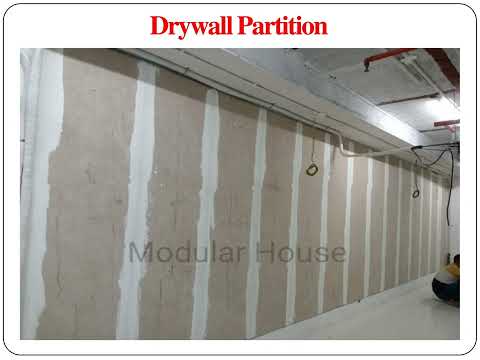 Gypsum sound insulation school wall partition