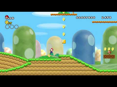 New Super Mario Bros Wii 1-1 "TAS"