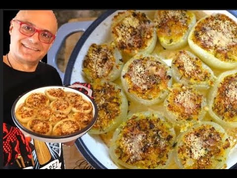LA MIGLIORE ricetta  DI CIPOLLE RIPIENE GRATINATE al forno