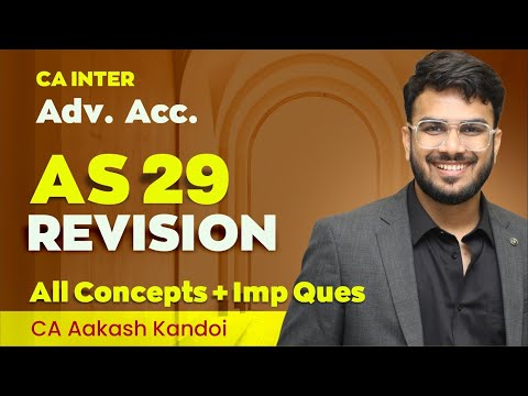 AS 29 Revision with Ques | Provisions, Cont Liab & Cont Assets | CA Inter Revision | Aakash Kandoi