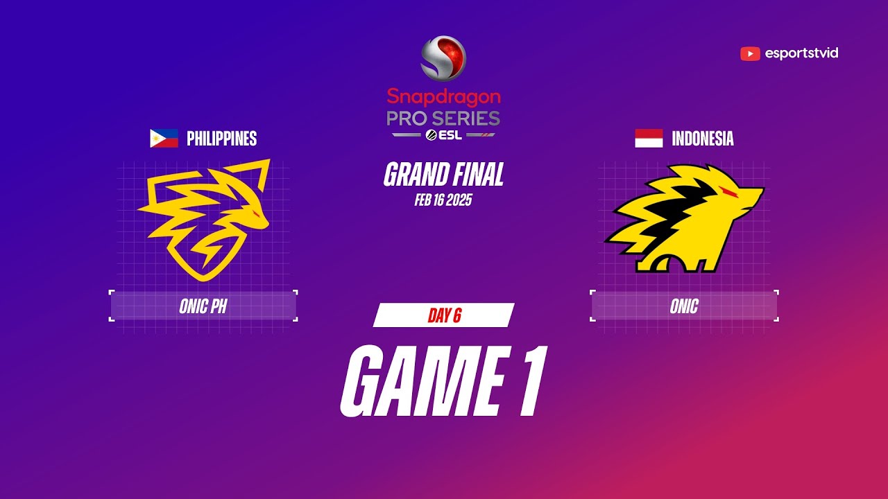 ONIC PH vs ONIC GAME 1 GRAND FINAL ESL Snapdragon Pro Series S6 | ONIC vs ONIC ESPORTSTV