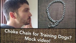 Choke Chain for Training Dogs? Mock Video