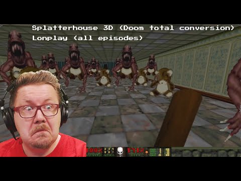 (PC) Splatterhouse 3D (Doom total conversion) | Longplay (All episodes)