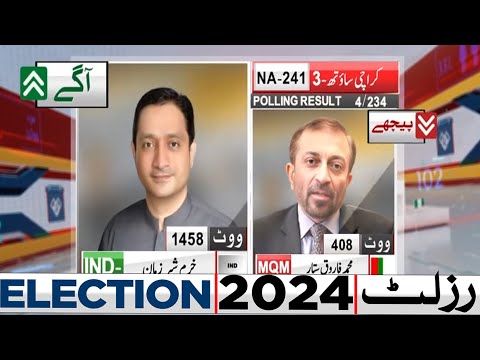 PK 241 | 4 Polling Station Results | IND Aagay | Election 2024 Latest Results | Dunya News