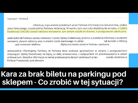 Kara za brak biletu na parkingu pod sklepem. Co zrobić w tej sytuacji?