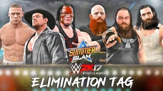 WWE 2K17 Undertaker Kane and John Cena vs Bray Wyatt Luke Harper and Erick Rowan - The Wyatt Family