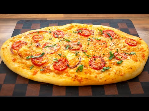 Easy Flat Bread, Italian style, An Amazing Cheese, Tomato, & Red Onion recipe