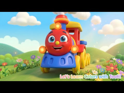 Learn Colors with Toy Train 🚂 | Colors Song for Kids | Preschool Learning Video