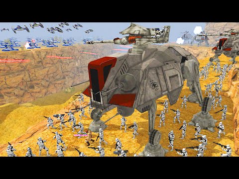 Clone Trooper Tank Convoy AMBUSH on RYLOTH! - Men of War: Star Wars Mod