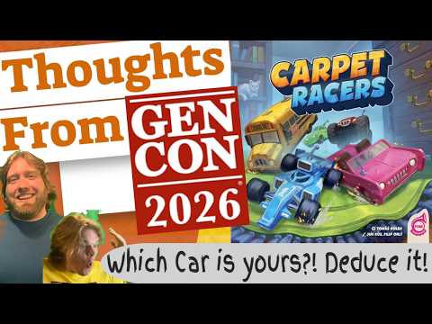 Carpet Racers Thoughts From Gen Con 2026 Review. Blind Deduction Racing!?