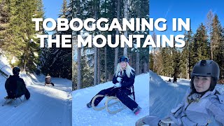 TOBOGGANING in the AUSTRIAN ALPS | Ski Trip Muttereralm