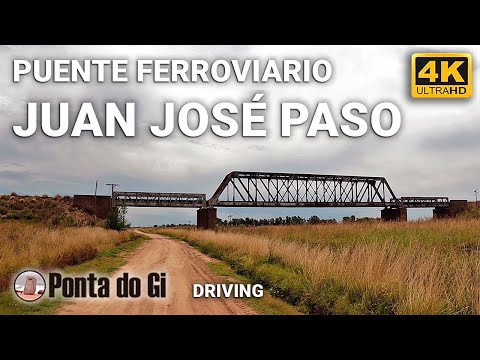 [4K] Camino secundario a Juan José Paso por el PUENTE FERROVIARIO #driving - BUENOS AIRES -ARGENTINA