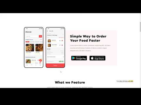 FoodSense Food Delivery Elementor Template Kit illustrations online ordering