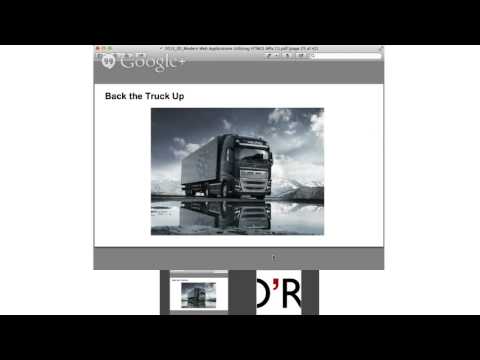 O'Reilly Webcast: Modern Web Applications Utilizing HTML5 APIs