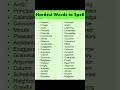 Hardest Words To Spell