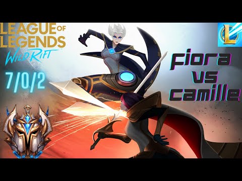 Diamond 3 90LP Road To Challenger Rank 1 Fiora Gameplay VS Camille