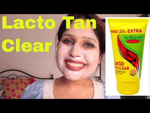 How to remove tan using natures essence lacto tan clear/tan ...
