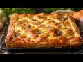Puff Pastry Chicken Pie With Mushrooms Cheese Easy Dinner Recipe You Ll Make Again