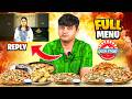 Reply To Nishu Tiwari While Trying Ovenstory Full Menu