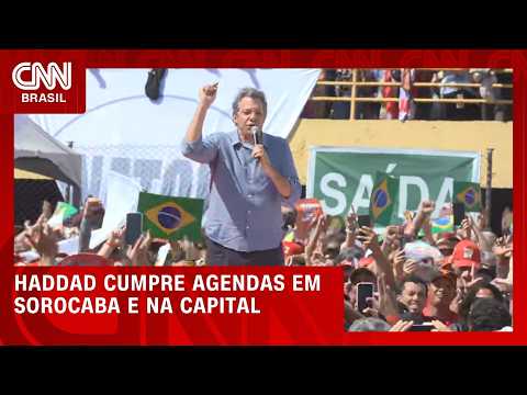 Fernando Haddad cumpre agenda de campanha em Sorocaba e na capital de SP | CNN 360º