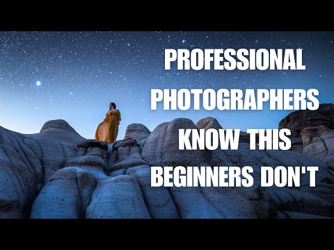 Professional photographers know this beginners don't