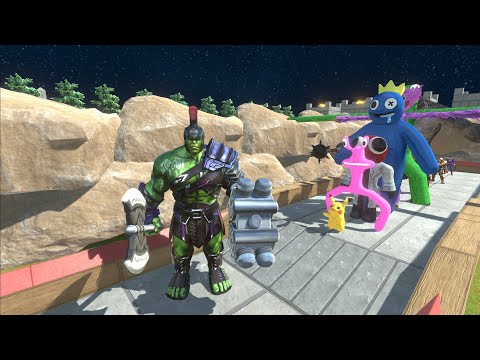 GLADIATOR HULK FIGHT Creepy Monster DEATH RUN - Animal Revolt Battle Simulator