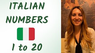 Italian numbers 1-20. LEARN ITALIAN.