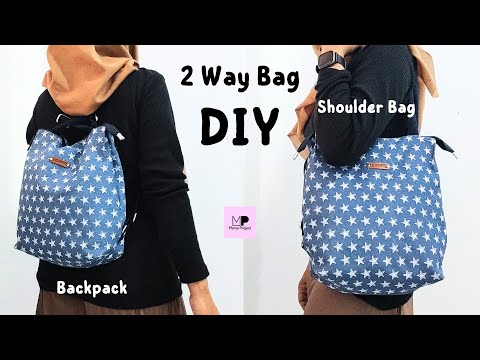 Anleitung zum Selbermachen einer Zwei-Wege-Tasche | Zwei-Wege-Tasche DIY
