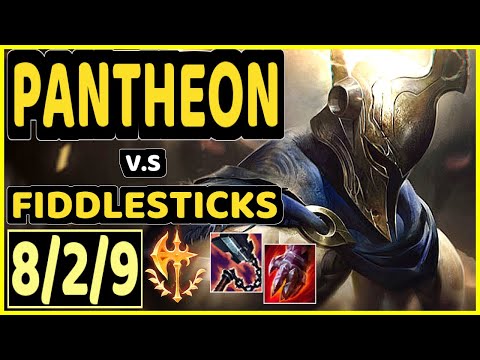 PANTHEON vs FIDDLESTICKS - 8/2/9 KDA JUNGLE GAMEPLAY - KR Ranked MASTER