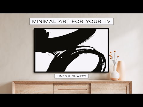 TV Art Screensaver: Minimal, Line Art, & Modern Art TV Background | 4K #screensaver #minimal