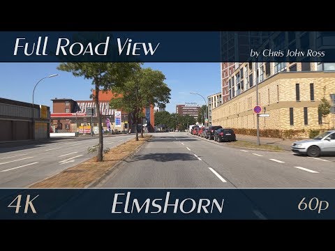 Elmshorn, Germany: Hamburger Straße, Reichenstraße, Westerstraße, Deichstraße - 4K (UHD/2160p/60p)