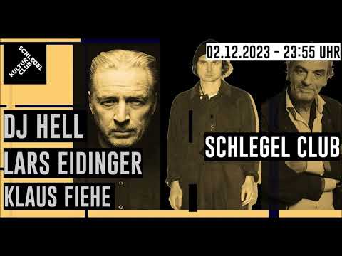 DJ HELL - Schlegel Club Bochum 02.12.2023