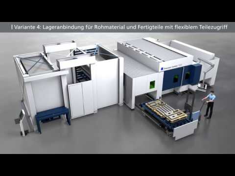 TRUMPF Laserschneiden: TruLaser Center 7030 – Varianten der Lageranbindung