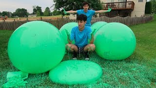 WE MADE SLIME WUBBLE BUBBLES?! (THIS GOT MESSY)