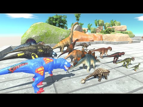 SPEED RACE ALL DINOSAURS GET ANIMALS - New Update - Animal Revolt Battle Simulator