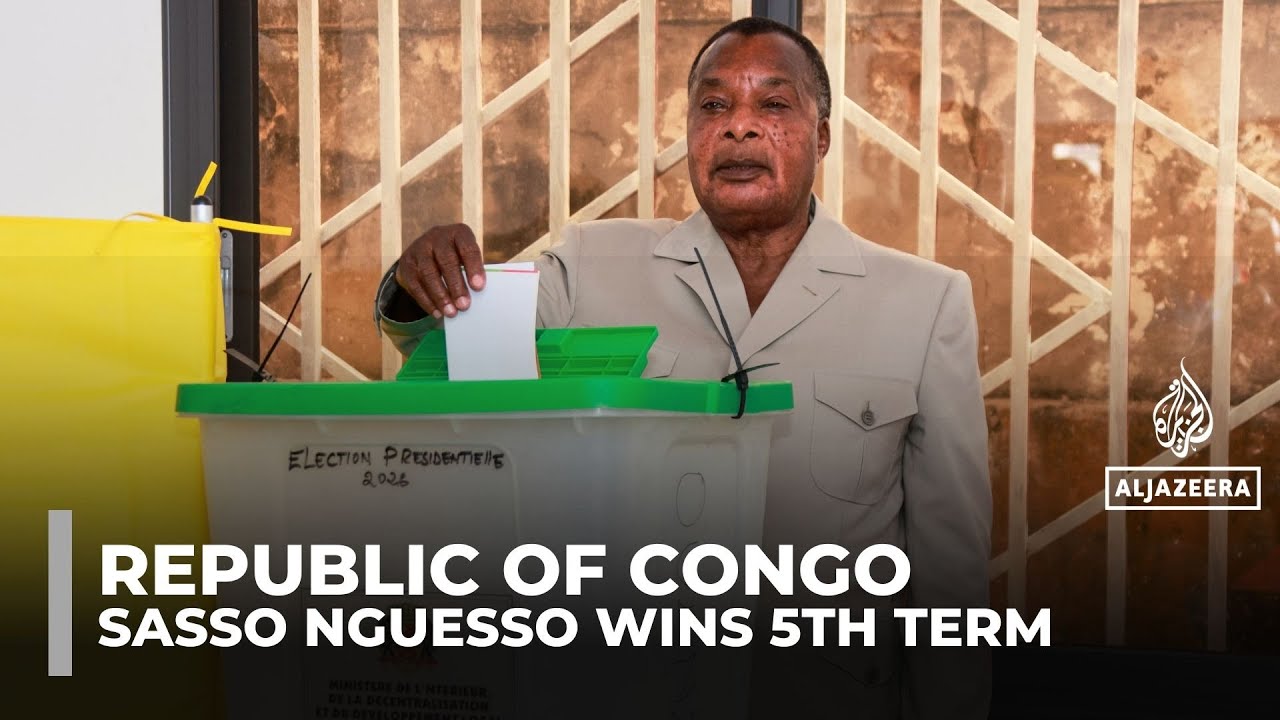Congolese President Sassou Nguesso wins 5th term, extends 42 years in power