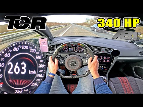340HP VW GOLF GTI TCR ABT hits the Autobahn! 