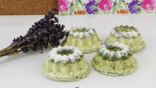 Seife selber machen | Kamillen - Lavendel Seife | Kräuterseife DIY | Kuchenform