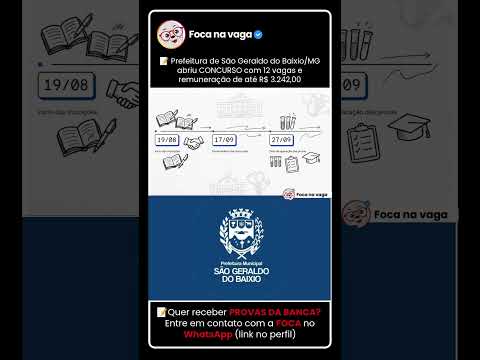PROCESSO SELETIVO DA PREFEITURA DE SÃO GERALDO DO BAIXIO/MG: EDITAL PUBLICADO NO LESTE MINEIRO!