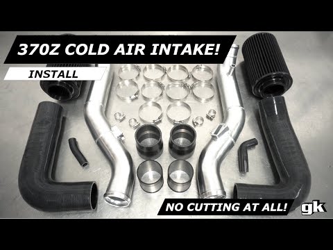 Gktech Z34 370z No Cut Cold Air Intake Kit - Install