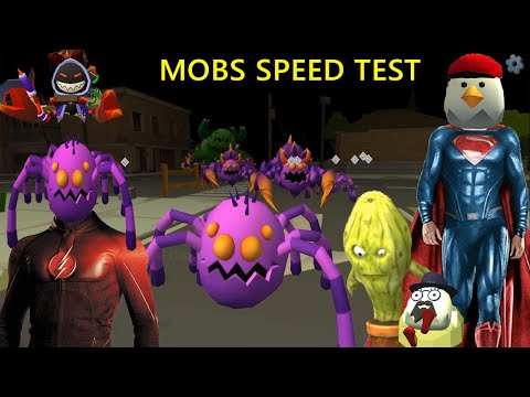 Chicken Gun Mobs Speed Test | Chicken Gun Update 2.4.03 | DotDorDee Gaming