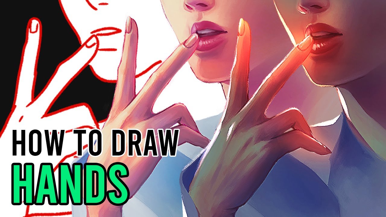 Drawing and Painting Hands in Digital Art | How to Draw Hands Digital Art
