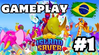 Island Saver no PS5 Iniciando esse jogo Divertido e Educativo (GAMEPLAY PT BR) Ilha Arenosa parte #1