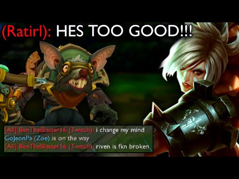 14 Y/O MADE RATIRL TYPE "I CHANGE MY MIND, RIVEN IS BROKEN" AFTER THIS GAME!