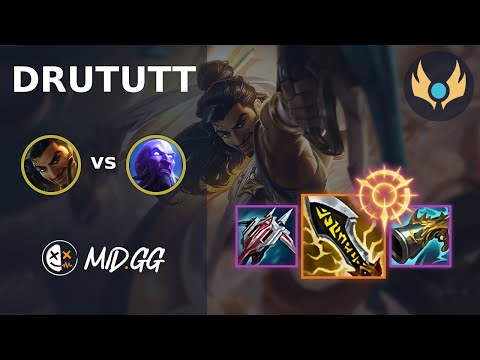 MID.GG: [ drututt ] Akshan MID vs Ryze | EUW CHALLENGER | LOL Season 2025
