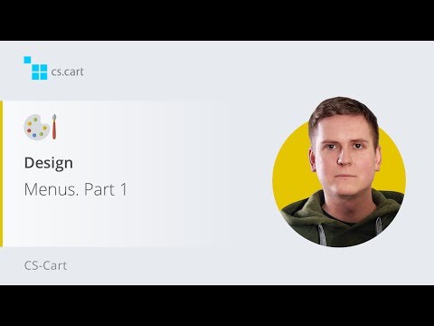 3.5. CS-Cart eCommerce Website Builder Design — Menus. Part 1
