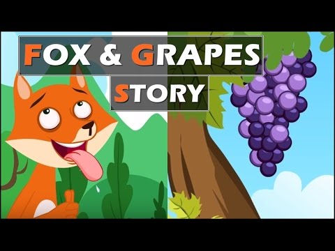 THE FOX and THE SOUR GRAPES Story in English | Short Story for Kids