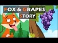 THE FOX and THE SOUR GRAPES Story in English | Short Story for Kids