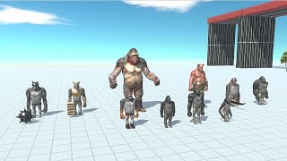 Mutant primates with ogre lord vs faction - Animal Revolt Battle Simulator