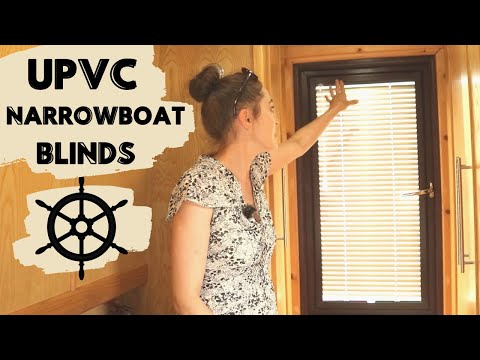 Perfect Fit Blinds Installation in our UPVC Narrowboat Windows